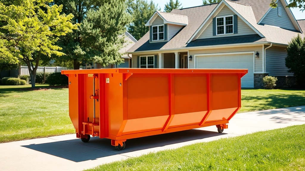 10-yard dumpster